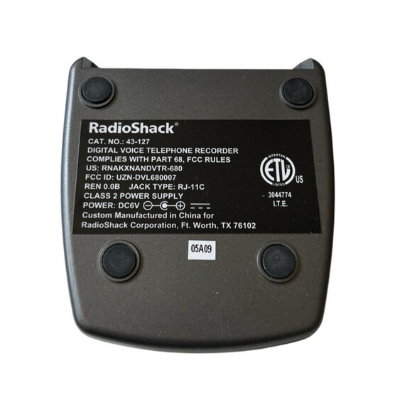 RadioShack 43127 Digital Voice Telephone Recorder Open Box - Picture 5 of 7